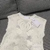 Dames truien Designer 2024 Runway Spring Summer Brand Same Style Sweater Mouwloze Crew Neck Pullover Fashion Dameskleding