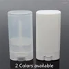 Storage Bottles 10Pcs/lot 15ml Empty Plastic Oval Deodorant Containers Lip Tube With Lid Caps