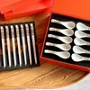 Designer Tabelleriset Set Chopsticks Spoon Set Ceramic 10 par pinnar och 10 skedar med presentförpackningskombination