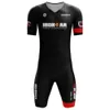 Verão masculino de manga curta Triathlon Suit Tri Sets Pro Team Cyclingrunningswimning Jumpsuit rápido Skinsuit de respiração respirável 240318