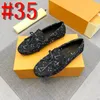 40Modal lyxiga avslappnade män äkta läderskor Summer Breattable Green Men's Designer Loafers läderskor Sapato Masculino Zapatos Hombre US4-12