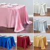 Bordduk Satin Solid Color Tracloth Cover Wedding Party Event El Restaurant Bankett Dinner Home Decor Supply