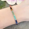 MG2063 Nieuw Ontwerp 4 MM Edelsteen Sierlijke 7 Chakra Armband Womens Healing Kristallen Kralen Pols Mala voor Angst Relief