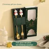 Coffee Scoops Spoon The Perfect Gift For Lovers Innovative Cardinal And Fork Suit Christmas Tableware Holiday Decoration