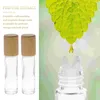 Lagringsflaskor 10 st glas Glass Essential Oil Parfym Bottle Roll-On Dispenser Roller Travel