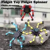 Decompresnsion 장난감 fidget 스피너 회전 최고의 변형 Mech 체인 어린이를위한 창조적 인 인기 장난감 크리스마스 선물