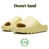 Designer sandalen slides heren damesslippers Onyx Bone Desert Sand Earth Brown Glow Green glow platform herenschoenen sport sneakers Big size 5-12.5