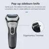 Electric Shavers Youpin Komingdon electric shaver rechargeable beard trimmer mens three eye washable reciprocating shaver 240322