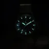 Escapement Time 38mm Second Sweeping Quartz Watch Sandblast Shell Super Luminous 100 M Waterproof 240315