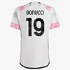 23 24 fans Player Soccer Jerseys Home Away Milik Vlahovic Kean Pogba Chiesa McKennie Locatelli Football Shirt 23 24 Kits män och barn unifor juventus