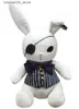 Bambole di peluche Nuovo anime giapponese etichetta black butler Funtom Bitter Blackstone II Ciel coniglio peluche riempito bambola di ruolo 36 cm regalo giocattolo per bambini Q240322