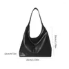 Evening Bags Versatile PU Tote Bag Stylish Large Capacity Handbag For School And Work