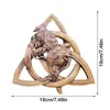 Norse Pagan Gods Carving Heathen Norse Rune Wood Wall Hanging Decor Yard Garden Statues Home Decoration Door Hanging Pendant 240314