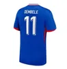 finais Maillots de futebol 2024 Jersey de futebol Francês BENZEMA Camisas de futebol MBAPPE GRIEZMANN kit camisa hommes enfants HOMENS crianças TCHOUAMENI FranceS DEMBELE GIROUD