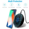 Caricabatterie wireless veloce Qi per iPhone 11 11 Pro XS Max XR X8 caricabatterie wireless veloce per Samsung 10 S9 S8 nota 10