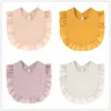 10 stks/set Koreaanse Stijl Babyvoeding Kwijlen Slabbetjes Katoen Zuigelingen Kant Speeksel Handdoek Zacht Katoen Spuugdoekje Voor geboren peuter 240319