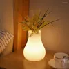 Bordslampor personlighet kreativ atmosfär dekoration nattljus bukett sovrum vardagsrum plast led blomma arrangemang lampa