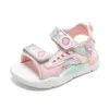 Kids Shoes 2024 Summer New Girls Sandals Little Girls Beach Shoes Princess Sandals Soft Soled Baby Cartoon Walking Sandals Size 21-32