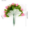 Verde floreale finto 1/5/10 bundle Rose Fiori artificiali Fiori finti di seta per la decorazione domestica Decorazione di nozze Forniture Artigianato fai da te Accessori ghirlanda Y240322