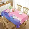 Table Cloth Rectangular Tablecloth Satin Veneer Wedding Christmas Baby Gift Party Birthday Banquet Decoration Home Dining C