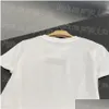 Mulheres T-shirt Carta Mulheres Camiseta Branca Casual Tees Tops Verão Diário Manga Curta Camisas Esportivas Drop Delivery Vestuário Roupas Otkep