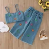 Clothing Sets Toddler Girls Summer Sleeveless Colorful Butterfly Prints Tops Pants 2PCS Outfits Baby Girl Giraffe Clothes Borns