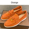 With box Italy dress shoes for men Tricolor Boat Black Dark Grey Green blue Beige women designer sneakers Summer Charms Walker White Sole Suede Loafers Piana trainers