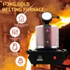 1kg/2kg/3kg Small Gold Silver Copper Induction Smelting Furnace Kit Electric Gold Melting Furnace For Melting Gold