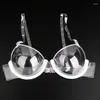 BHs Sommer Sexy Transparent Push Up BH Wiederverwendbare TPU Ultradünne klare Träger unsichtbare Unterwäsche rückenfreie Bralette Top Dessous