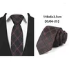 Bow Ties Fashion Mens Tie 6CM Skinny For Men Narrow Necktie Floral Plaid Polka Dot Neck Arrow Slim Business Party