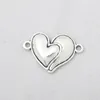 Charms 10st Fashion Alloy Hearts Connector för armband som gör 20 29mm AAC1595