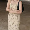 Casual Dresses Wakuta Straiight Aesthetic Female Robe Japan Style Vintage Sexy Camis Soft Slim Summer Loose Floral Print Vestidos