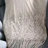 Sciarpe Matrimonio Cheongsam Scialle Avvolge Damigella d'onore Nappe Abito Fazzoletto da collo Spiaggia Filato Sciarpa di pizzo Sposa Donna