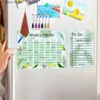 Kylmagneter Erasable Magnetic Edge Stickers avtagbara veckovisa och månatliga Planner Information Board Kalender PVC whiteboard klistermärken Y240322