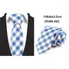 Bow Ties Fashion Mens Tie 6CM Skinny For Men Narrow Slim Necktie Plaid Paisley Dot Stripes Neck Arrow Business Party