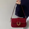 Sacs à bandoulière en cuir verni pour femmes, sac Hobo à boucle réglable, sangle réglable, fourre-tout Vintage décontracté, sac à main rétro sous les aisselles, rencontres quotidiennes