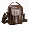Сумка мужская вертикальная сумка для отдыха из натуральной кожи мужские маленькие сумки на плечо 8 дюймов Ipad Mini повседневная сумка-мессенджер