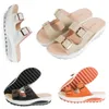 Ny dubbelbröst casual kvinnors sandaler för hem och utomhus bär koreanska version casual skor gai söt färgglad rosa blå orange gul eur35-42