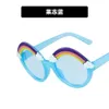 2 stuks Fashion luxe designer Rainbow kinderzonnebril 2020 nieuwe baby cartoon schattig klein meisje zonnebril anti-ultraviolet zonnebril