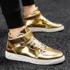 Boots Men High Top Sneakers Designer Luxury Boots Fashion Mirror Skateboarding Casual Outdoor Golden Boys Sport Shoes DESIGN FASHION