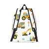 Backpack Laptop Unique Construction Tractors School Bag Durable Student Boy Girl Travel