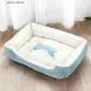 chenils stylos matelas de chien carré en peluche douce adapté aux chiots chatons animaux de compagnie de taille moyenne à grande tapis de sommeil lits de chien apaisants pour animaux de compagnie fournitures pour animaux de compagnie d'intérieur Y240322