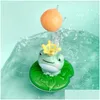 Bath Toys Baby Toy Electric Spray Water Floating Rotating Frog Shower Game Barn Gåvor Simning 230505 Drop Delivery Kids Maternity Otkbm