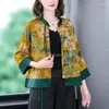 Vêtements ethniques 2024 Style chinois Tang Costume Femme Rétro Cheongsam Blouse National Printemps et Automne Lâche S618