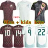2024 Mexique maillots de football à domicile E. ALVAREZ RAUL LOZANO DOS SANTOS 24 25 CHICHARITO hommes et enfants femmes uniformes de chemise de football S-4XL