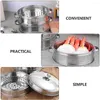 Double Boilers Steamer Household Pot Vegetable Food Steaming Basket Kitchen Rack Multi-functional Stainless Steel Cookware