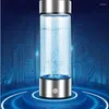 Bouteilles d'eau bouteille d'ionizer 420 ml de la coupe de voyage hydrogène portable rechargeable pour femmes pour les hommes à vélo