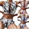 designer swimsuit women bikini sets Split tie dye bandage black white sexy Swimsuit Bikini womens swimsuit