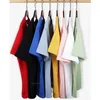 Polos pour hommes bande marchandise T-Shirt garçons T-shirts blancs surdimensionnés mode coréenne T-shirts hommes T-shirt à col rond