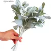 Faux Floral Greenery Plantas Artificiais Reunindo Orelha de Coelho Grama Casamento Decorações de Natal Vaso para Casa Scrapbooking DIY Caixa de Presentes Outono Jardim Y240322